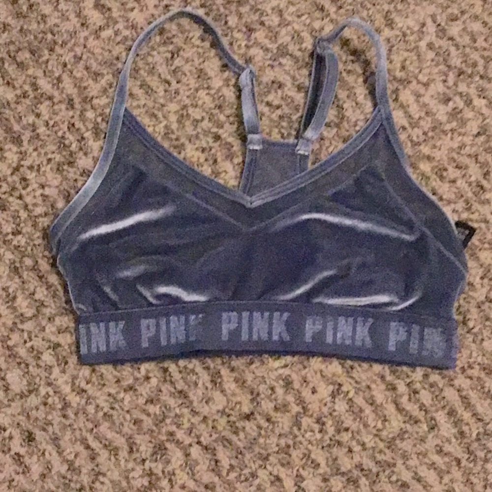 Pink blue sports bra